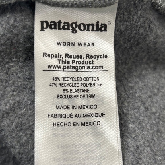 Patagonia Women's Pastel P-6 Logo Uprisal Hoody in Gravel Heather Size XL - Picture 10 of 12